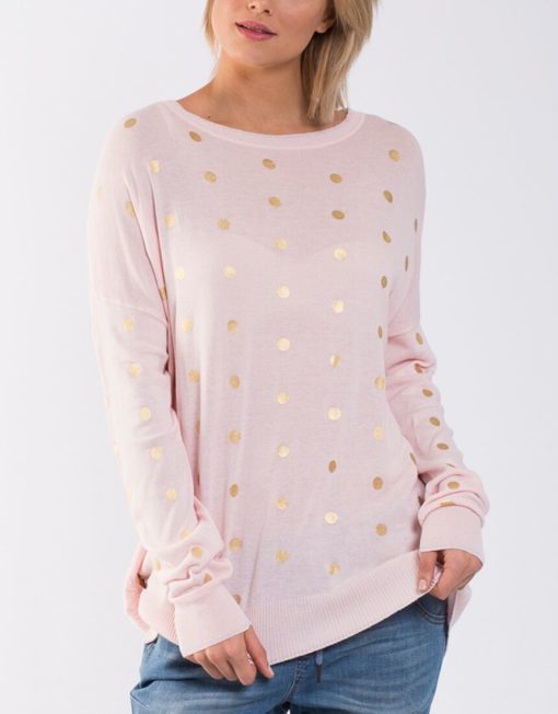 Foxwood Bird Sweater Pink